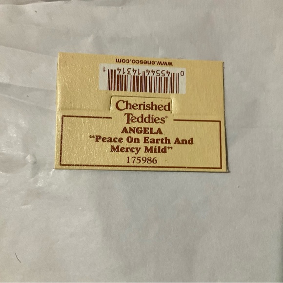 1996 Enesco Cherished Teddies Angela "Peace on Earth and Mercy Mild" - EUC - Picture 6 of 8